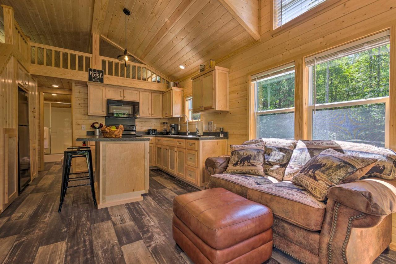 Quaint Mtn Cabin Tiny Living Near Big Adventure Brevard Exterior photo